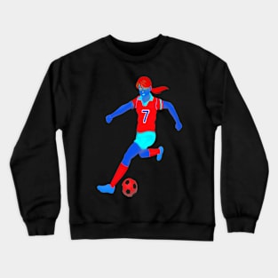 NEON GIRL SOCCER PLAYER Crewneck Sweatshirt